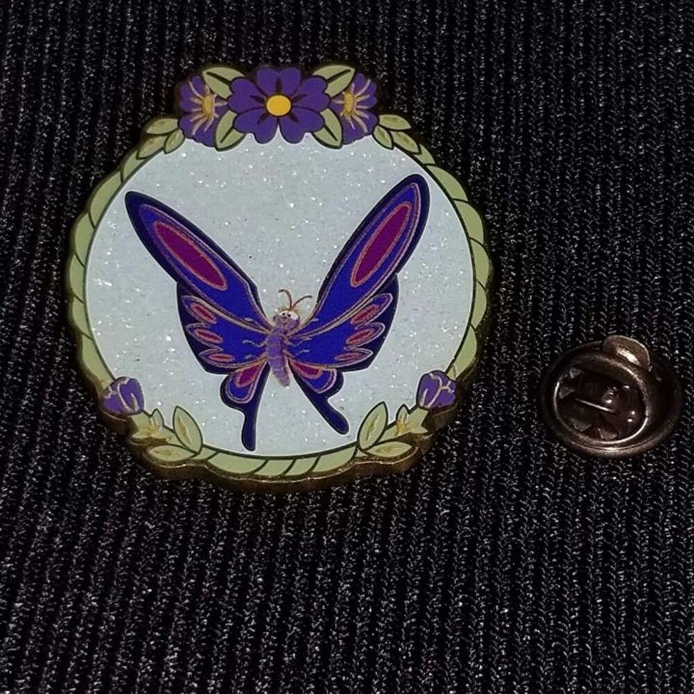Loungefly Disney CHASER Pin Squeaks Butterfly Glitter Fox Hound Caterpillar LF